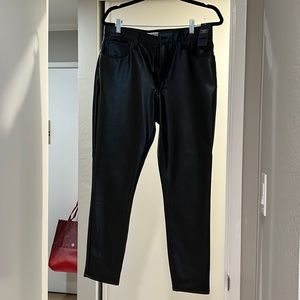 Abercrombie Curve Love fake leather pants